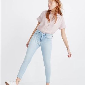 Madewell Cropped Skinny Jeans Simon Wash Size 29p